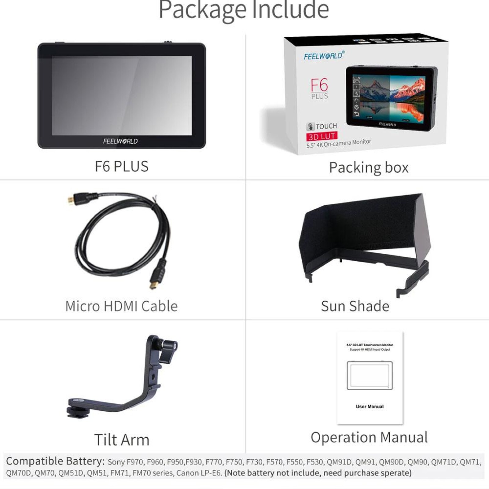 Feelworld F6 PLUS 4K - Photo 2 sur 5