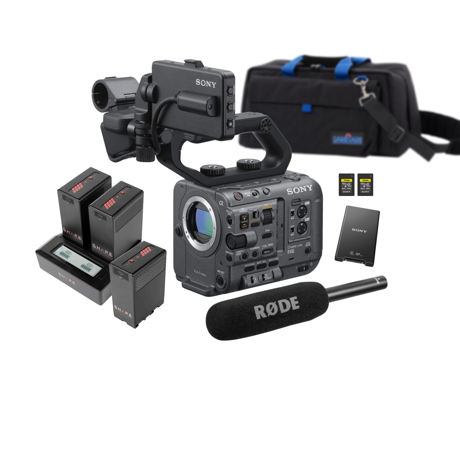 Sony FX6 + micro + batteries + cartes - Photo 1 sur 2