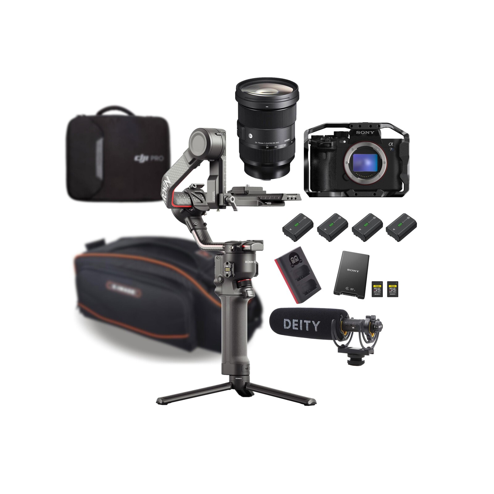 Pack Stabilisateur + A7SIII + 24-70mm 2.8 (Stabilisateur Ronin RS2 + Sony Alpha 7S3 / A7S3 / A7S 3) - Photo 1 sur 1