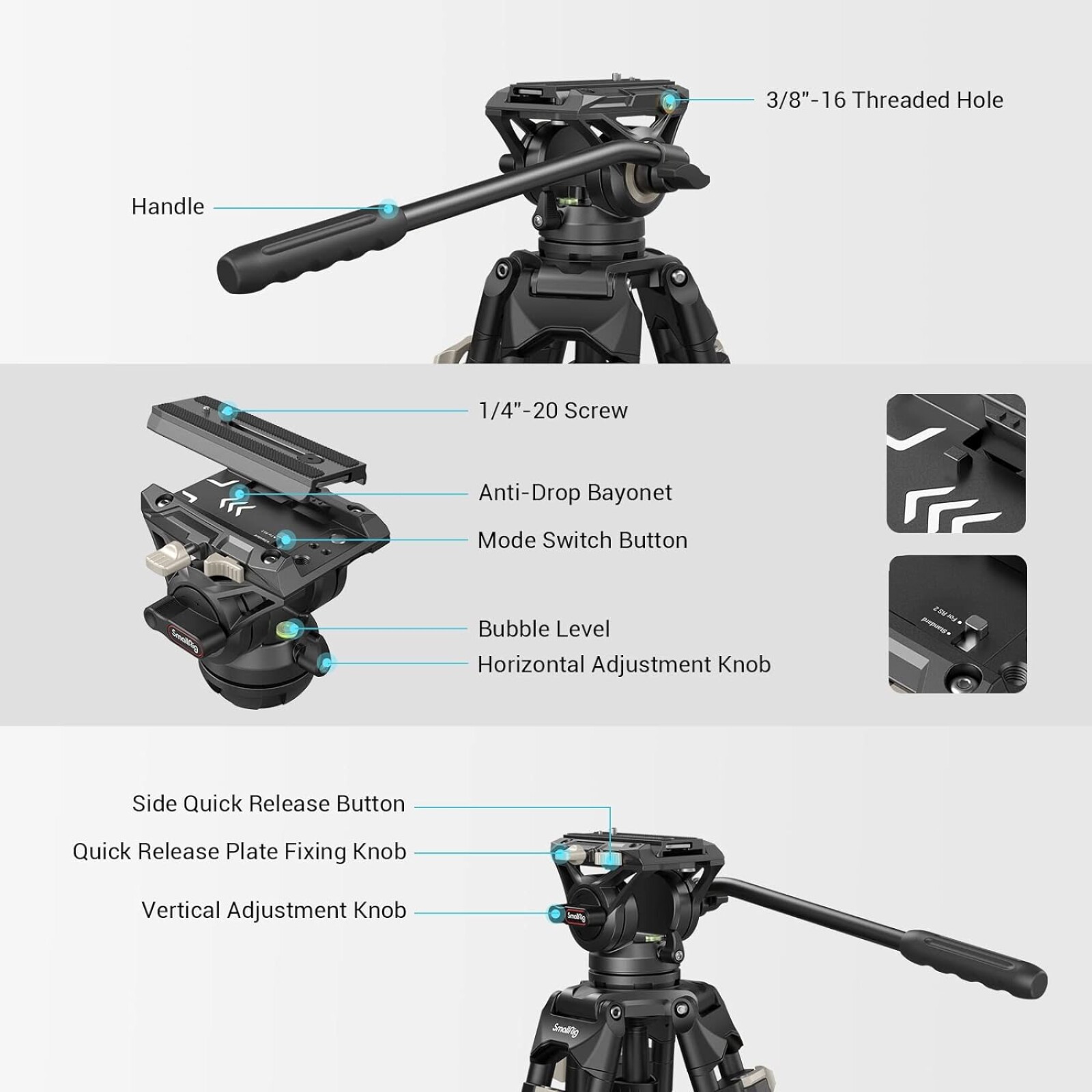 SmallRig Trepied 3751 - Photo 4 sur 4