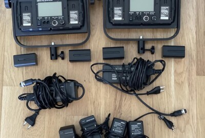 Location Kit 2 panneaux led bicolores + trépieds