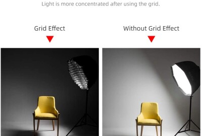 Location Projecteur LED Godox SL150W + Pied Lumière 260cm + Soft box 90cm dépliage rapide + Honey grid