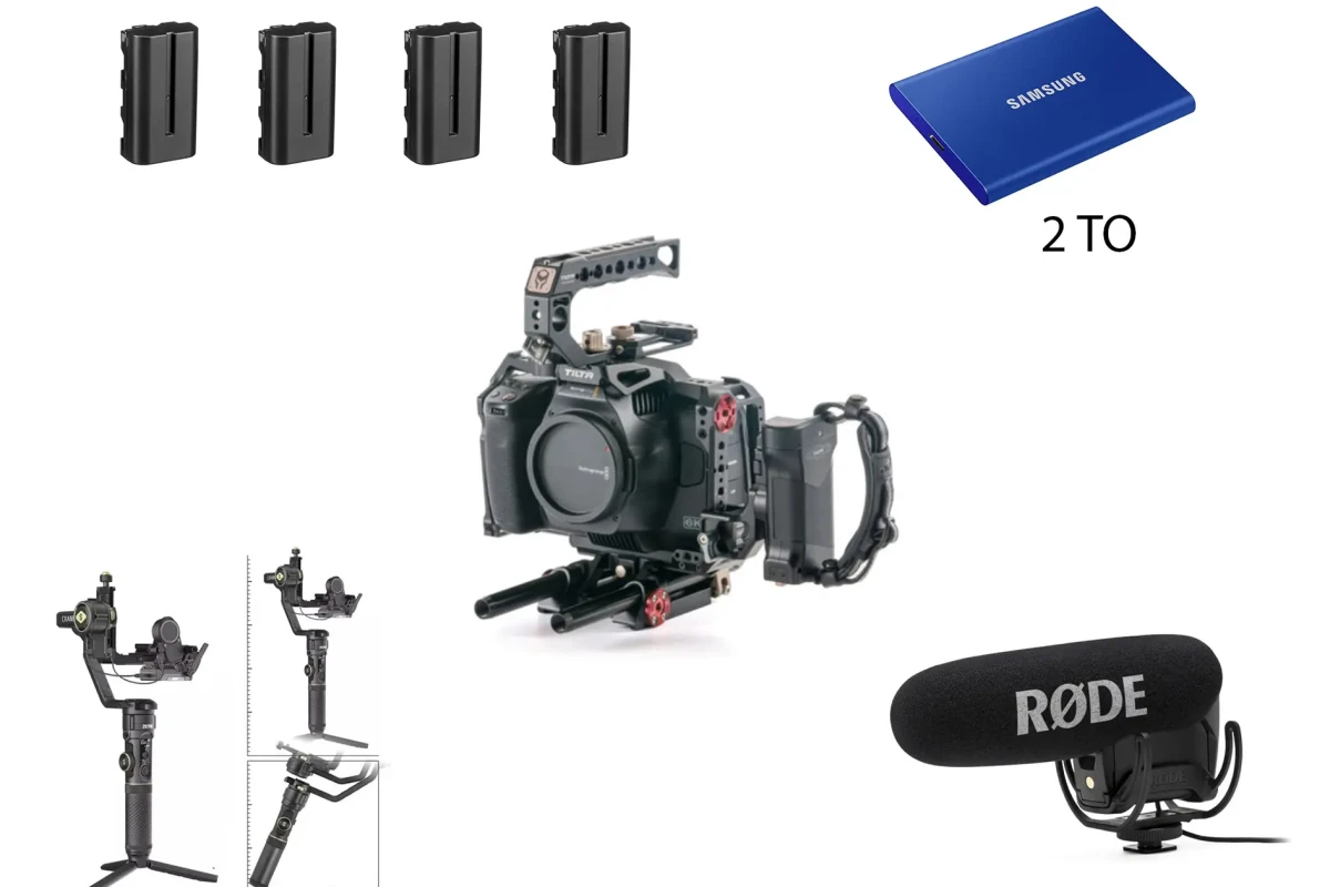 Location Blackmagic 6K Pro – Pack Essentiel (Cage Tilta + SSD 2 To + Crane 2S) - Lightyshare