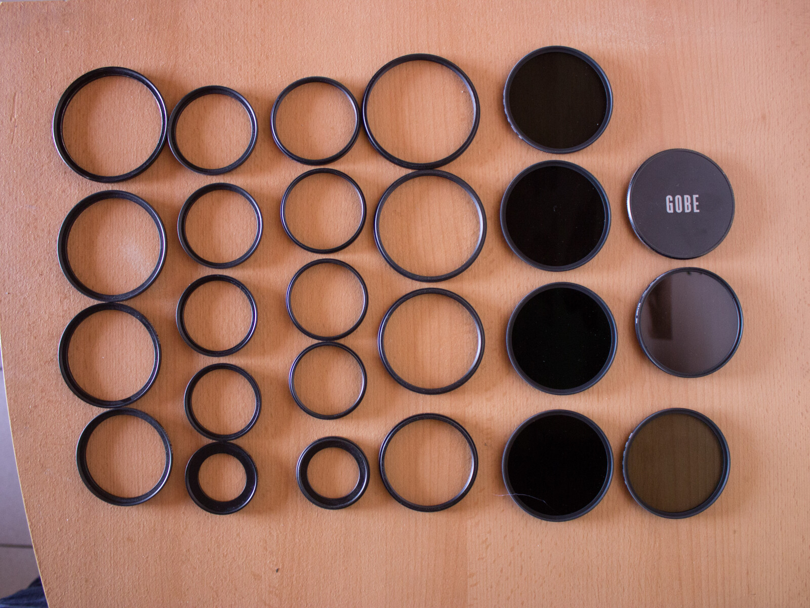 Pack 5 Filtres ND + Filtre Polarisant + Bagues d'adaptation - Photo 1 sur 4