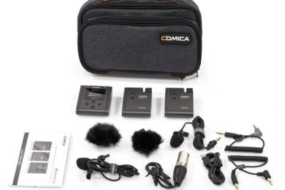 Location KIT - Lavalier UHF ( 2 X transmeteurs 1 X recepteur )  - Comica BoomX U2 - Lightyshare
