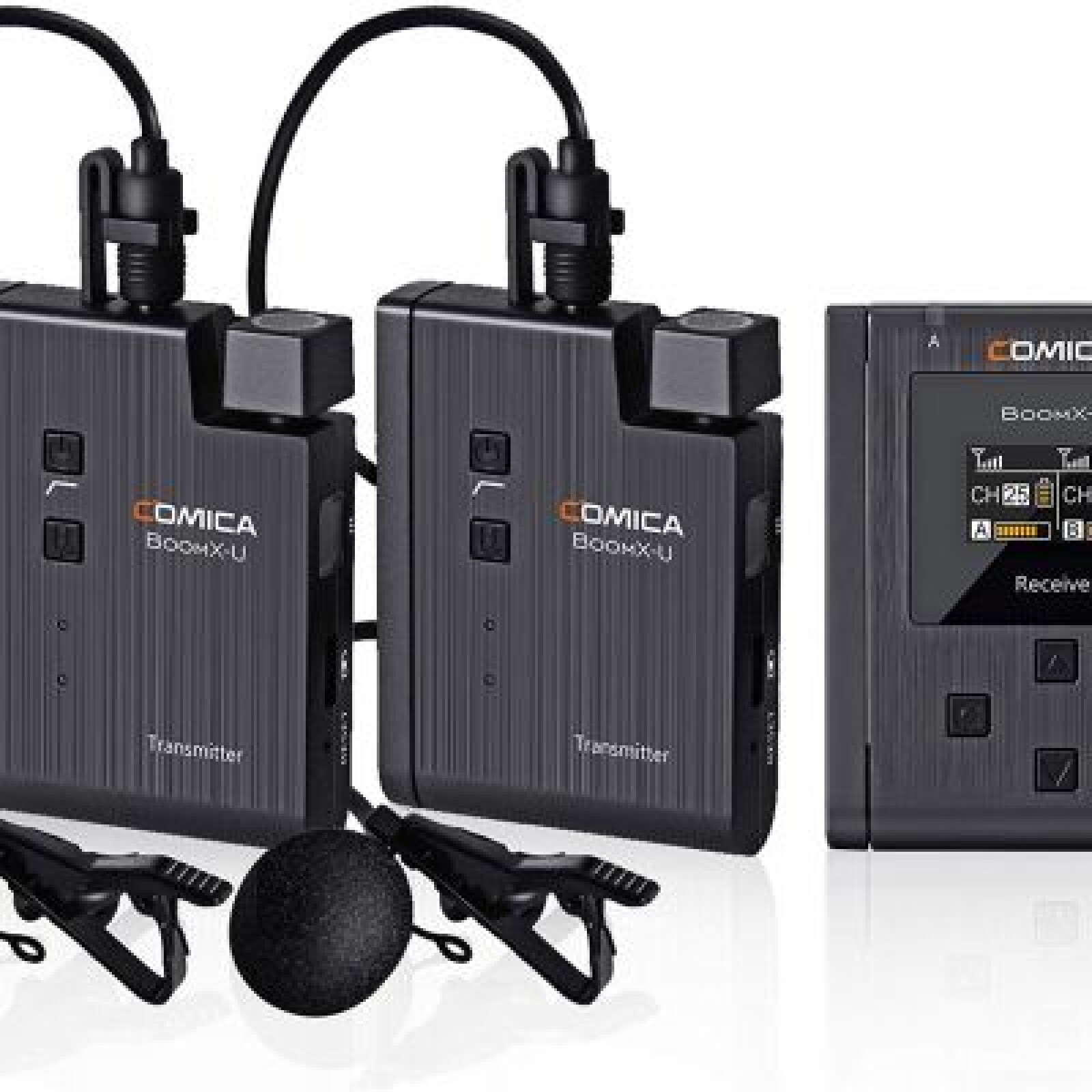 KIT - Lavalier UHF ( 2 X transmeteurs 1 X recepteur )  - Comica BoomX U2 - Photo 2 sur 3