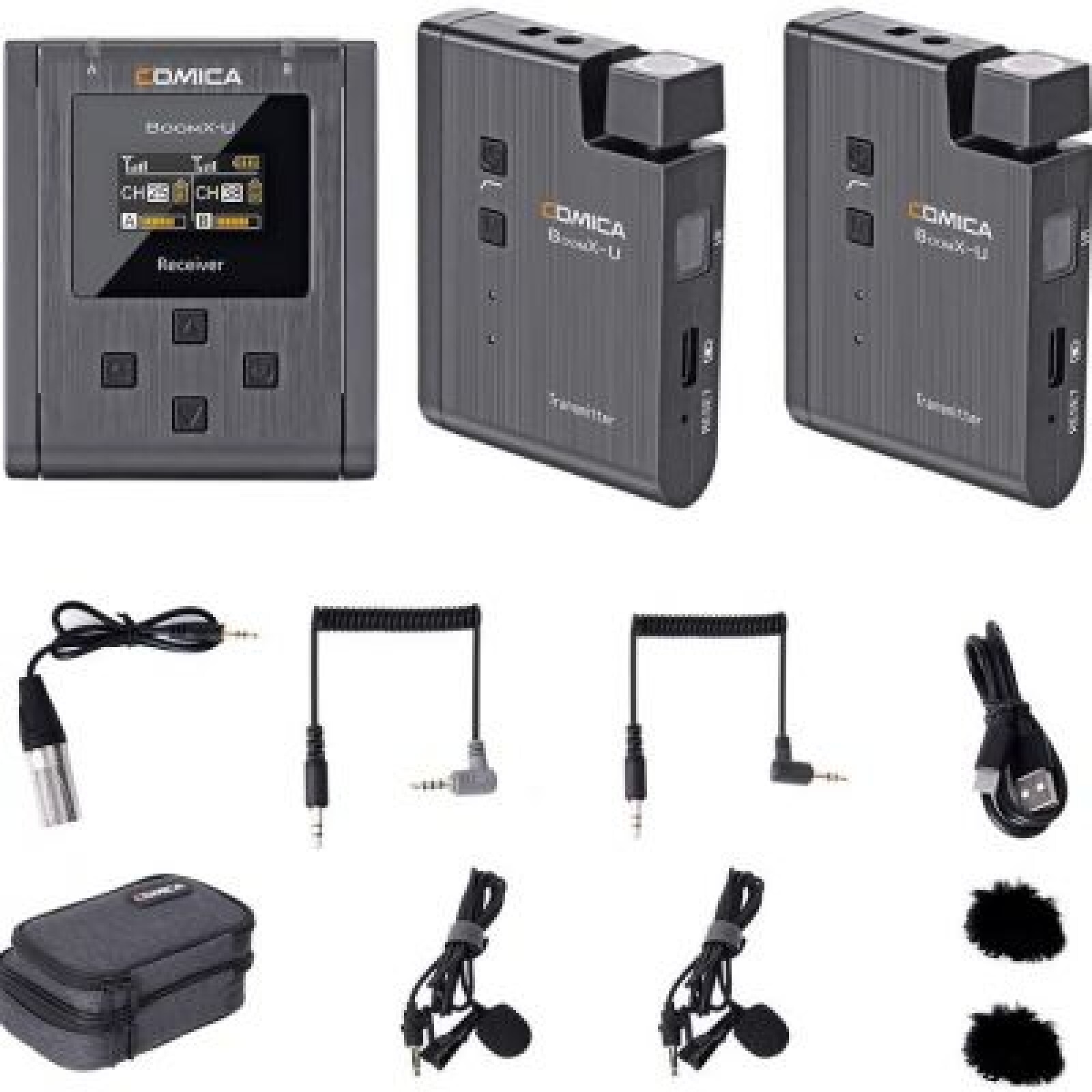 KIT - Lavalier UHF ( 2 X transmeteurs 1 X recepteur )  - Comica BoomX U2 - Photo 3 sur 3