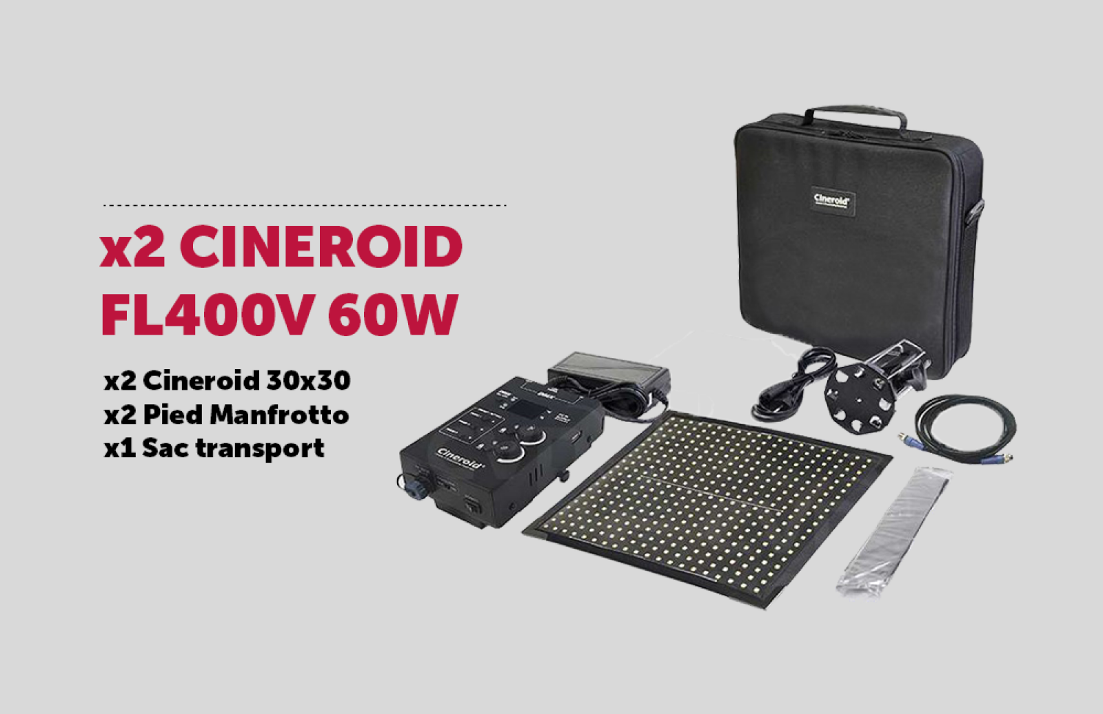 x2 Cineroid FL400 – Panneau LED - Photo 1 sur 1