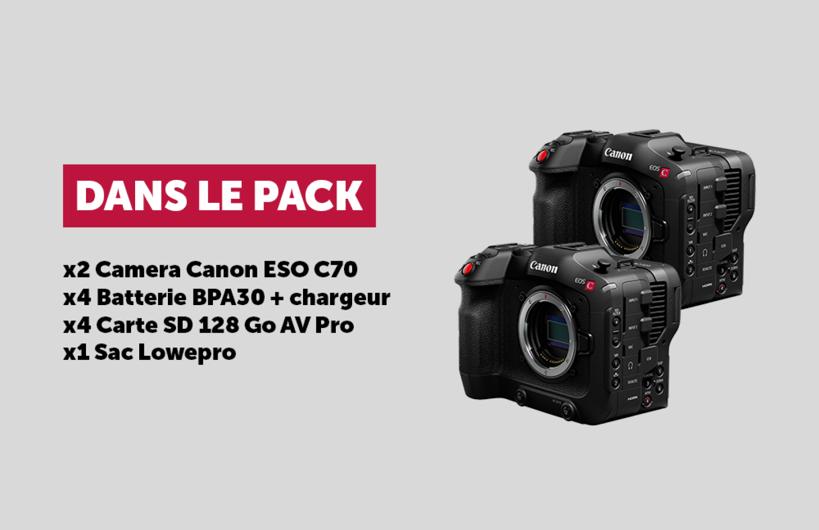 X2 Canon C70 - Photo 1 sur 1