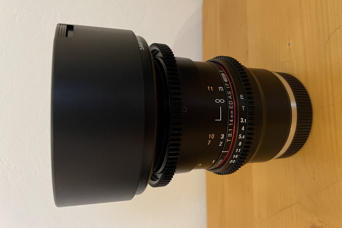 Location Objectif Samyang Cine Lens (VDSLR) 14mm, T3.1 monture Sony FE - Lightyshare
