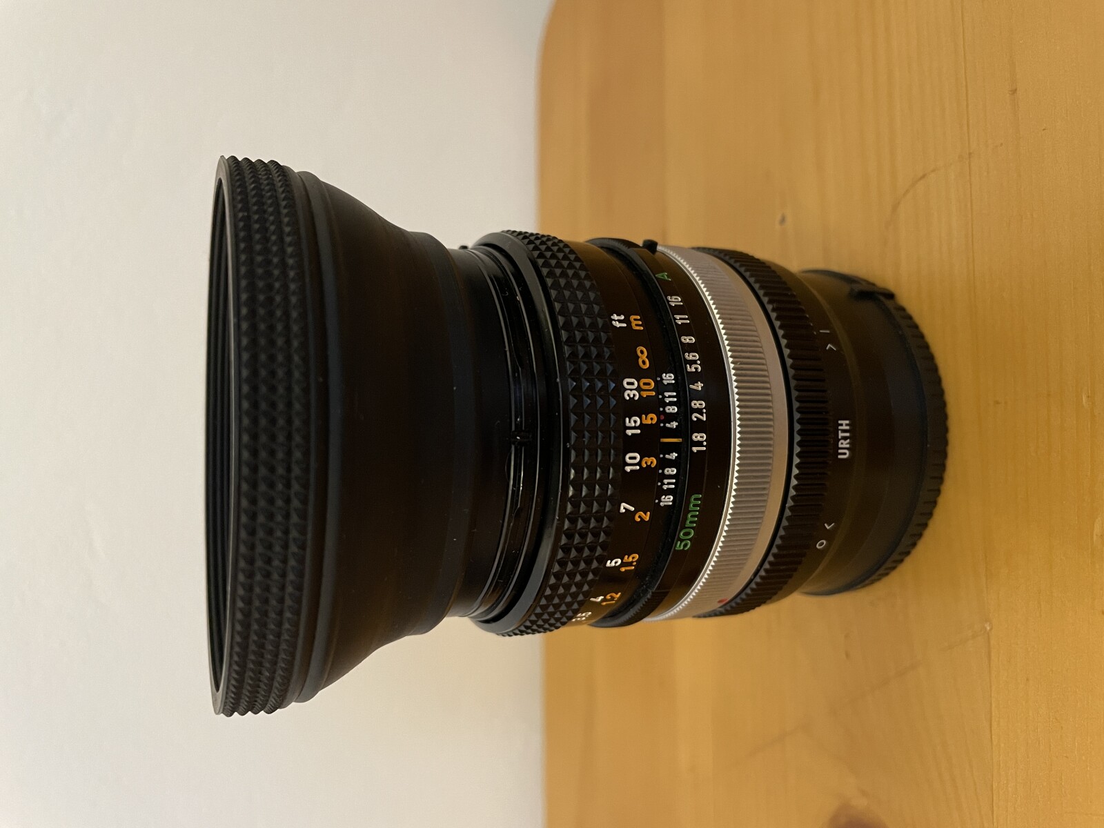 Objectif Canon 50mm f/1.8 argentique monture sony E et canon FD - Photo 1 sur 3