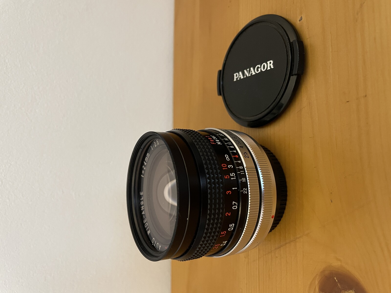 Objectif Panagor 24mm f/2.5 monture canon FD et sony FE (bague) - Photo 1 sur 3