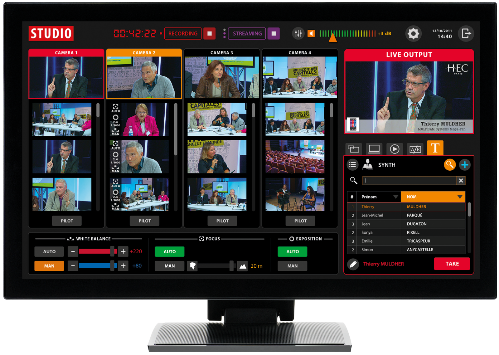 Multicam Studio Mélangeur/Encodeur Streaming - Photo 1 sur 4