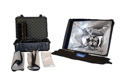 Location Dedolight DLH4 x 150S + Chimera softbox