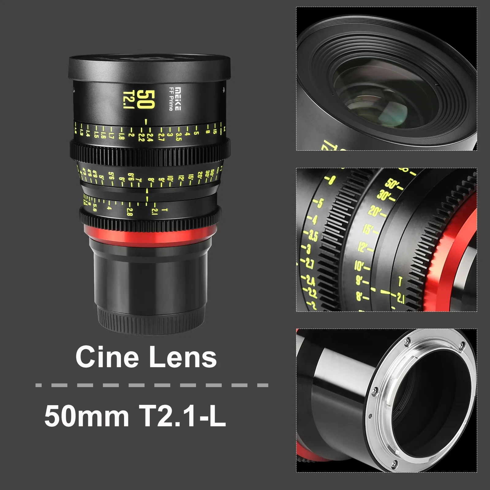 MEIKE FF PRIME 50mm T2.1 L MOUNT - Photo 3 sur 3