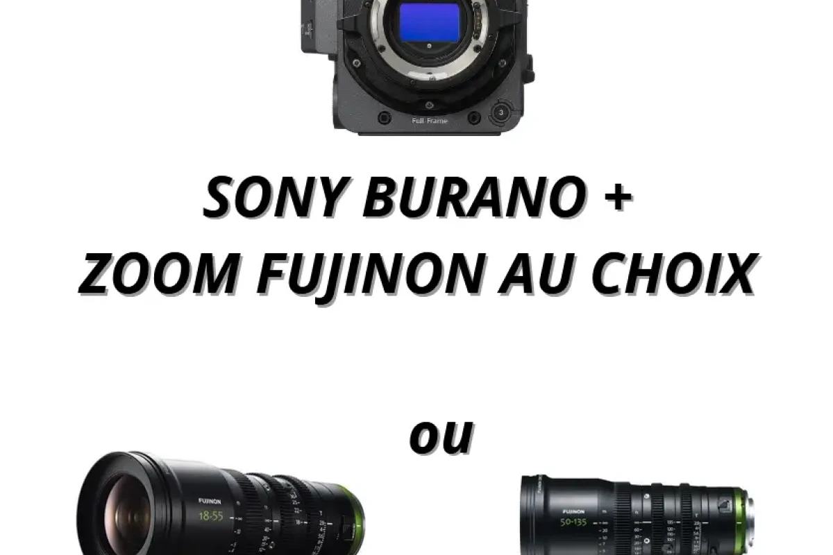Location Pack Sony BURANO + Zoom Fujinon au choix (format APS-C) - Lightyshare
