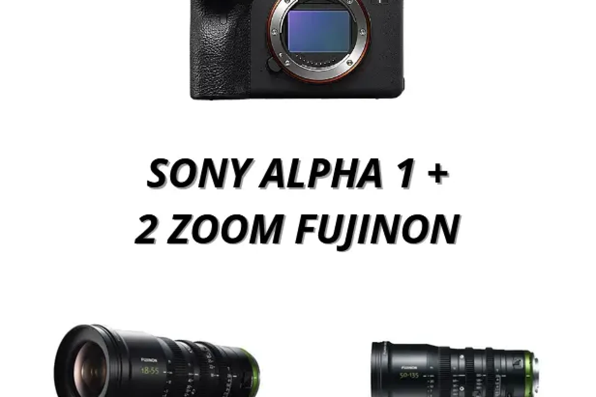 Location Pack Sony Alpha 1 + Fujinon MK 18-55mm & 50-135mm T2.9 - Lightyshare