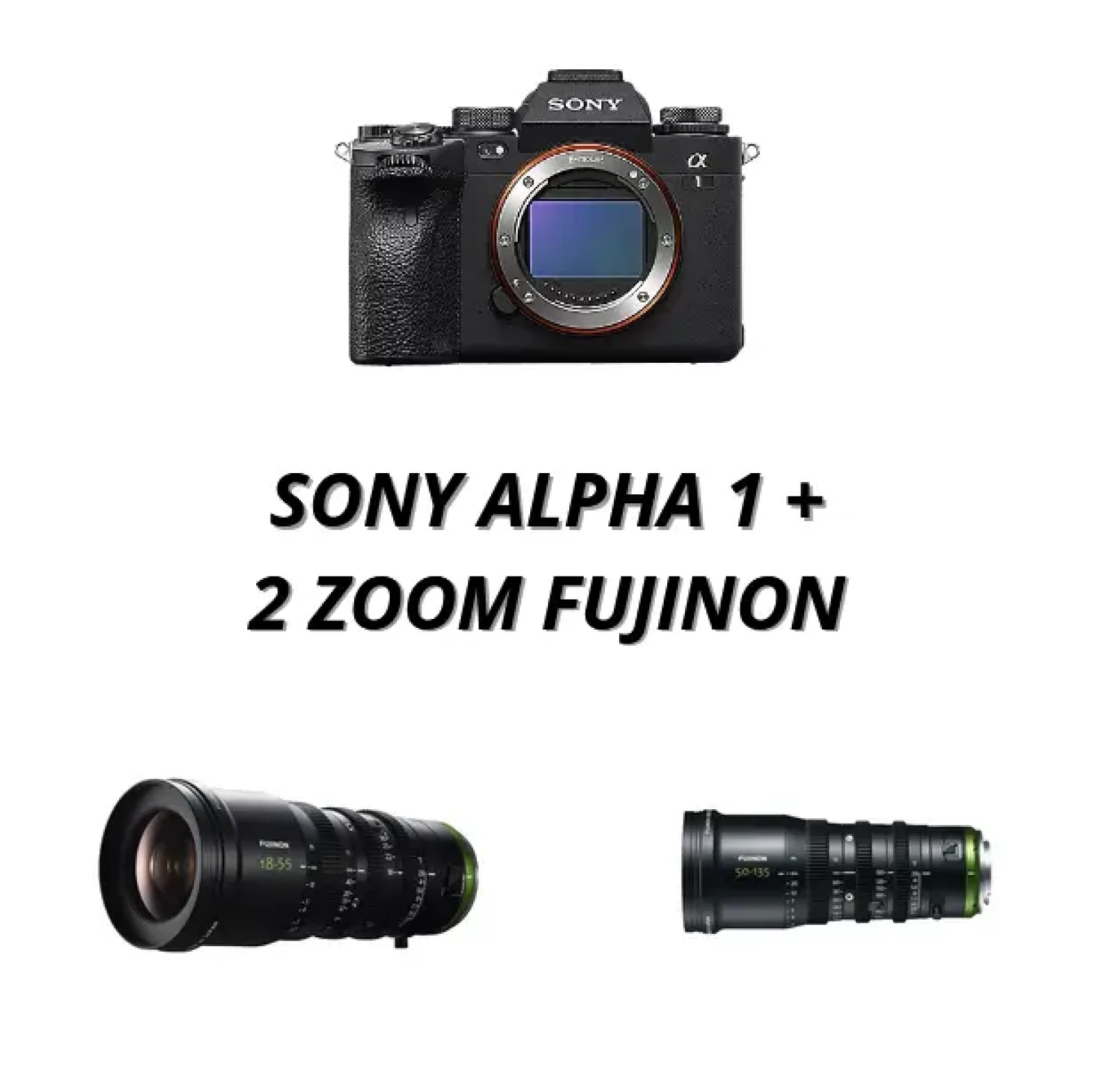 Pack Sony Alpha 1 + Fujinon MK 18-55mm & 50-135mm T2.9 - Photo 1 sur 4