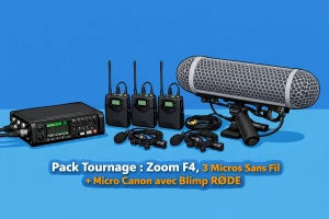 Location Pack Tournage : 3 HF + 1 micro Canon
