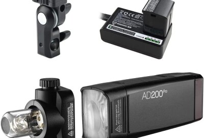 Location GODOX FLASH TTL AD200 + accessoires + godox C-PRO canon