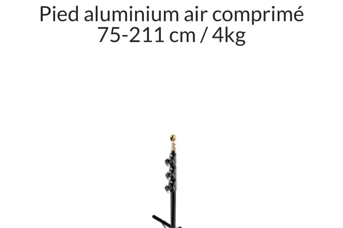 Location Manfrotto 1051BAC Petit pied lumière alu - Lightyshare