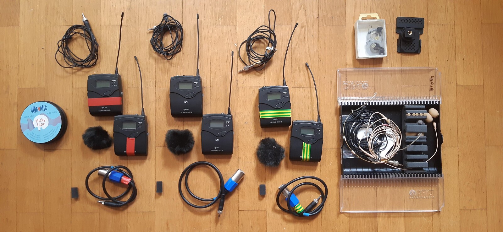 KIT HF 3x Sennheiser G4 EW-112P Émetteur + Récepteur + Capsules Omni  - Photo 1 sur 1