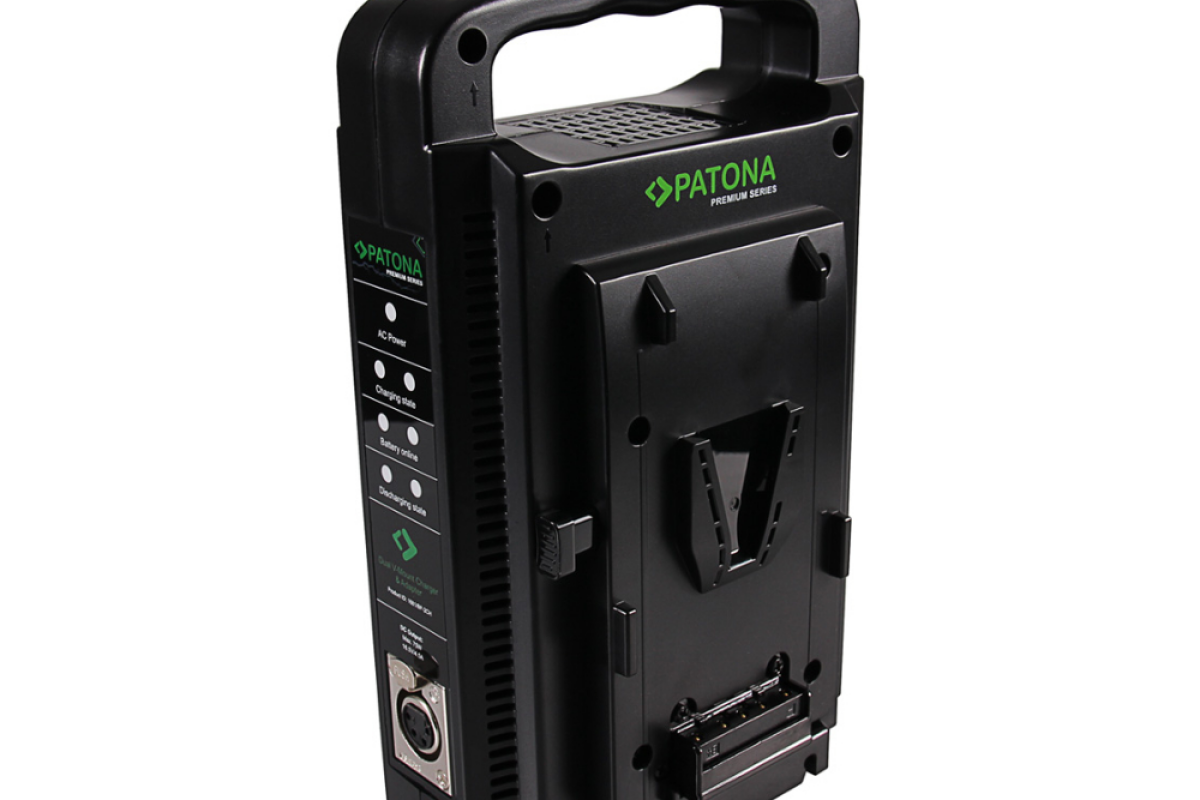 Location Patona Dual V-Mount Charger - Lightyshare