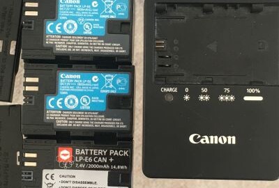 Location 3x Batteries  LP-E6 Canon + Chargeur