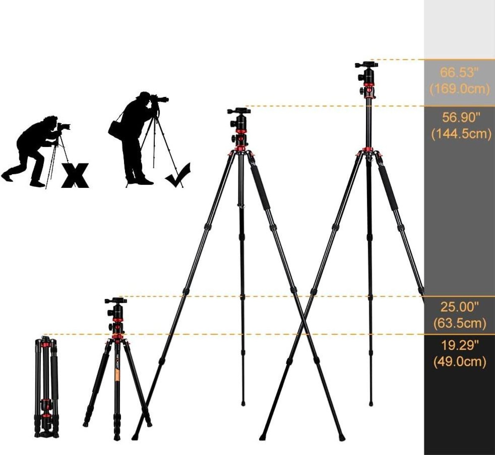 Trepied Monopode Appareil Photo - Photo 2 sur 2