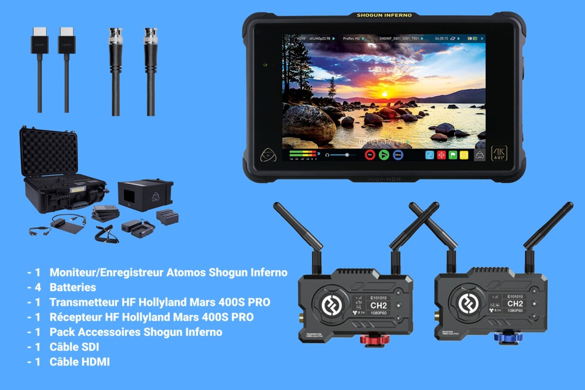 Location Pack Atomos Shogun Inferno - Disques SSD Angelbird 500Go - Lightyshare