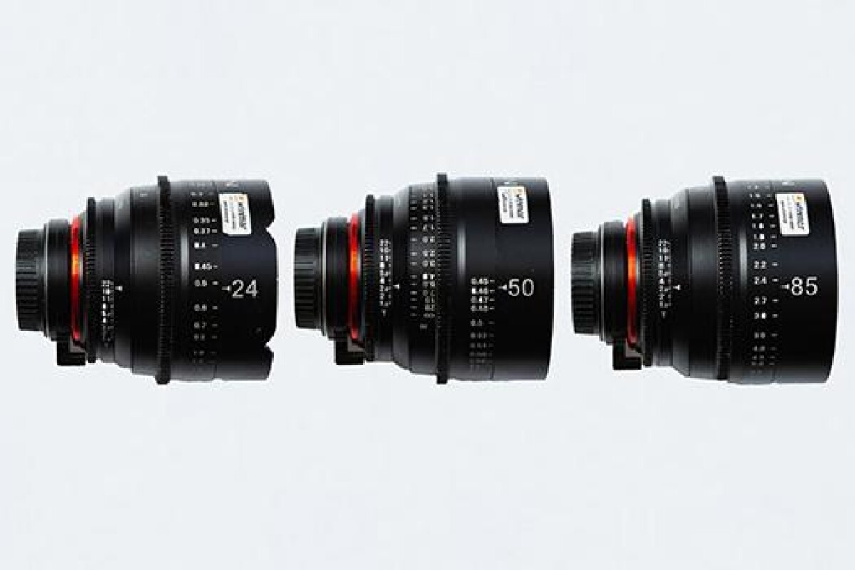 Location Série Samyang Xeen EF - 24, 50, 85mm - Lightyshare