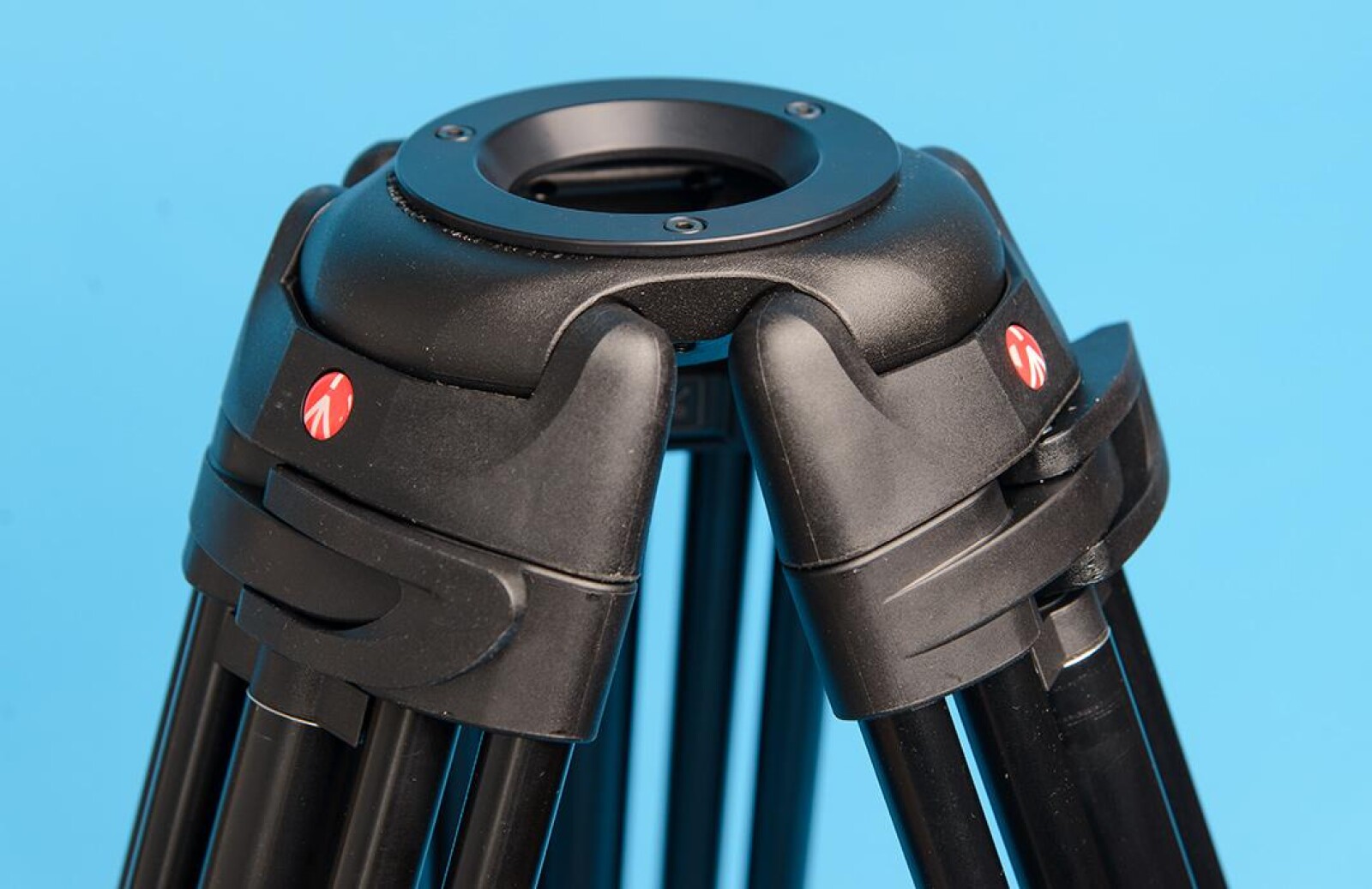 Trépied Manfrotto alu Twin MS 100 / 75 mm (sans tête) - Photo 2 sur 5