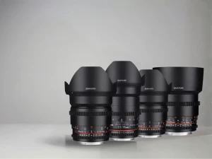 Location Kit objectif Samyang Cine Lens 16mm / 35mm / 50mm / 85mm