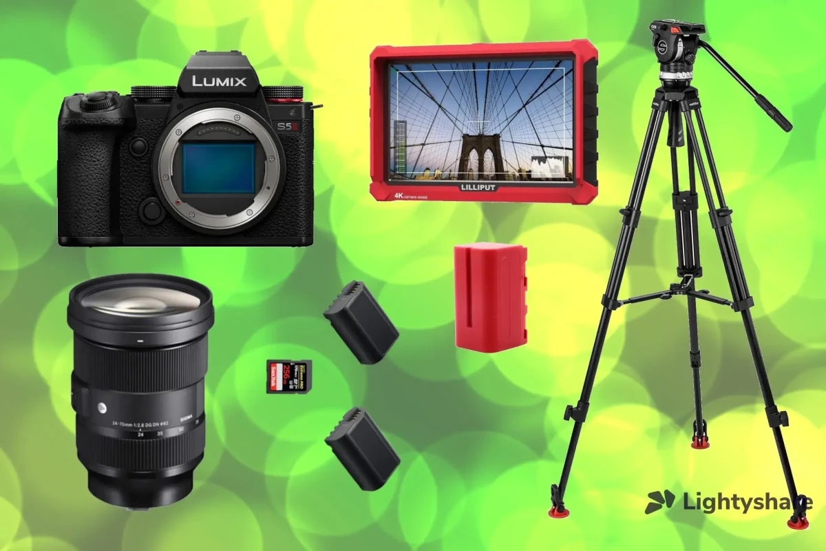 Location Pack Lumix S5ii unité de tournage complète - Lightyshare