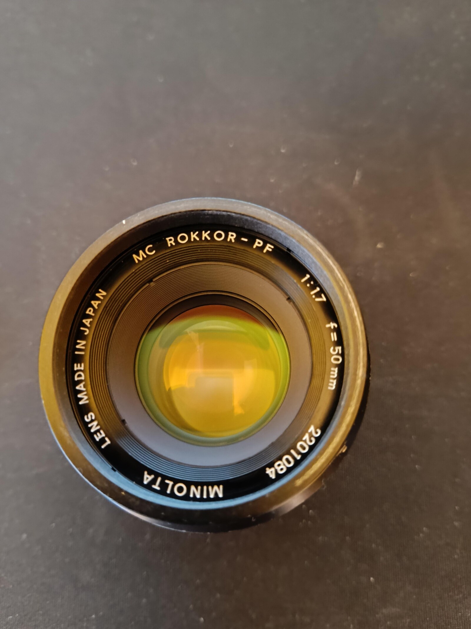 objectif argentique Minolta rockor 50 mm f1.7 - Photo 1 sur 2
