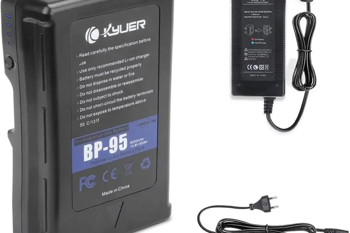 Location K KYUER 95Wh 6600mAh BP-95 Batterie V-Mount - Lightyshare