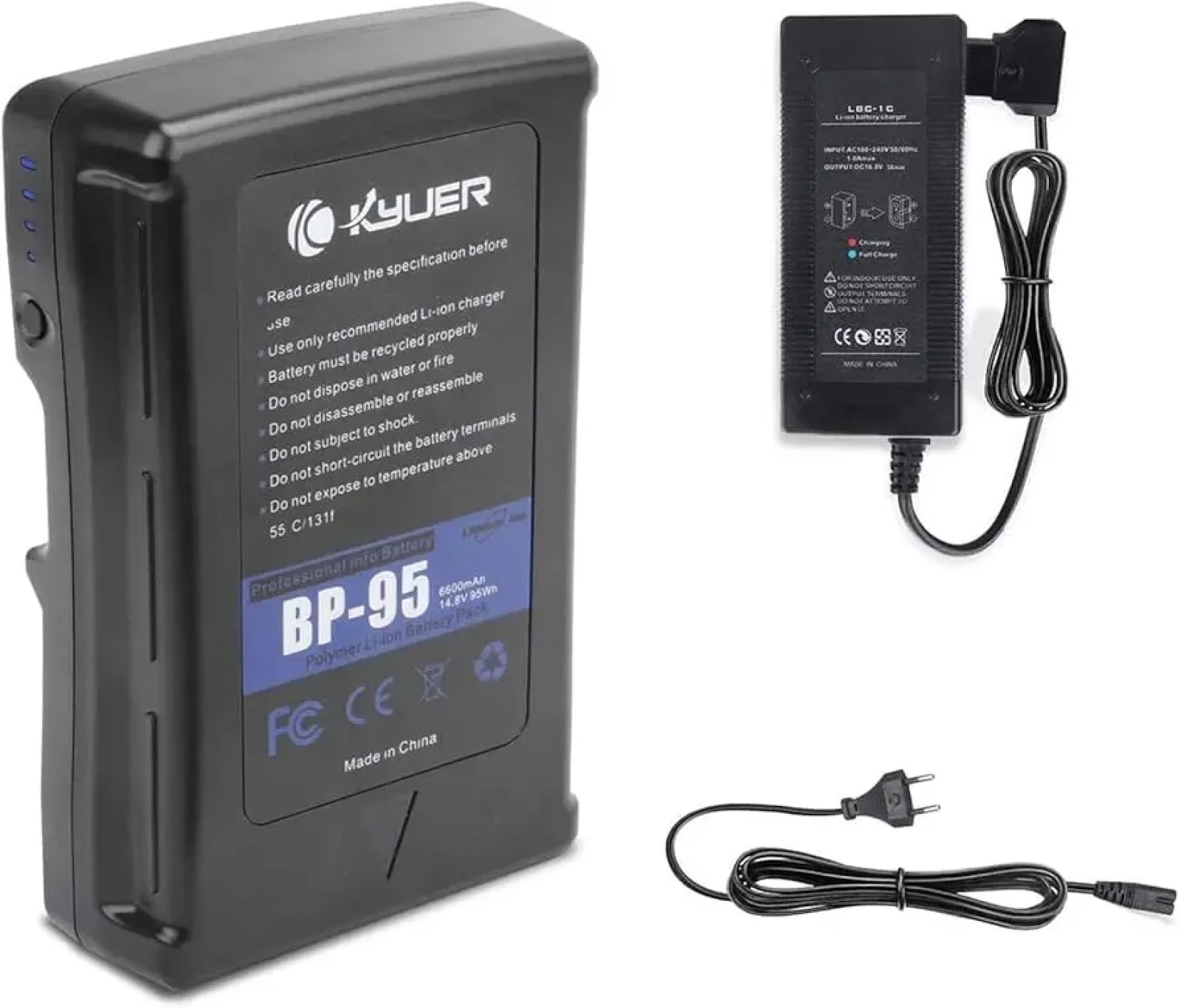 K KYUER 95Wh 6600mAh BP-95 Batterie V-Mount - Photo 1 sur 1