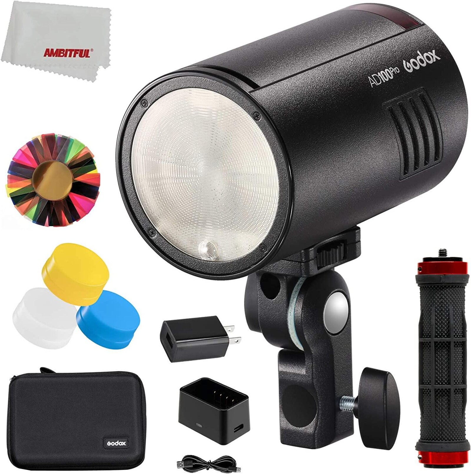 Flash GODOX AD100Pro 100Ws + Kit d'accessoires AK-R1 + trepied flash - Photo 1 sur 5