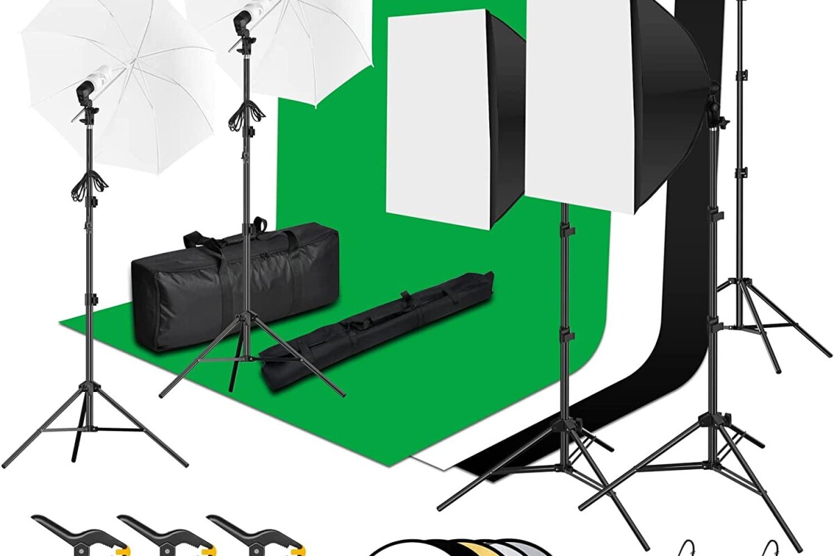 Location Kit Studio Fond Vert EMART - Lightyshare