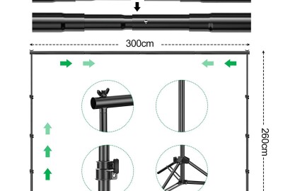 Location Kit Studio Fond Vert EMART