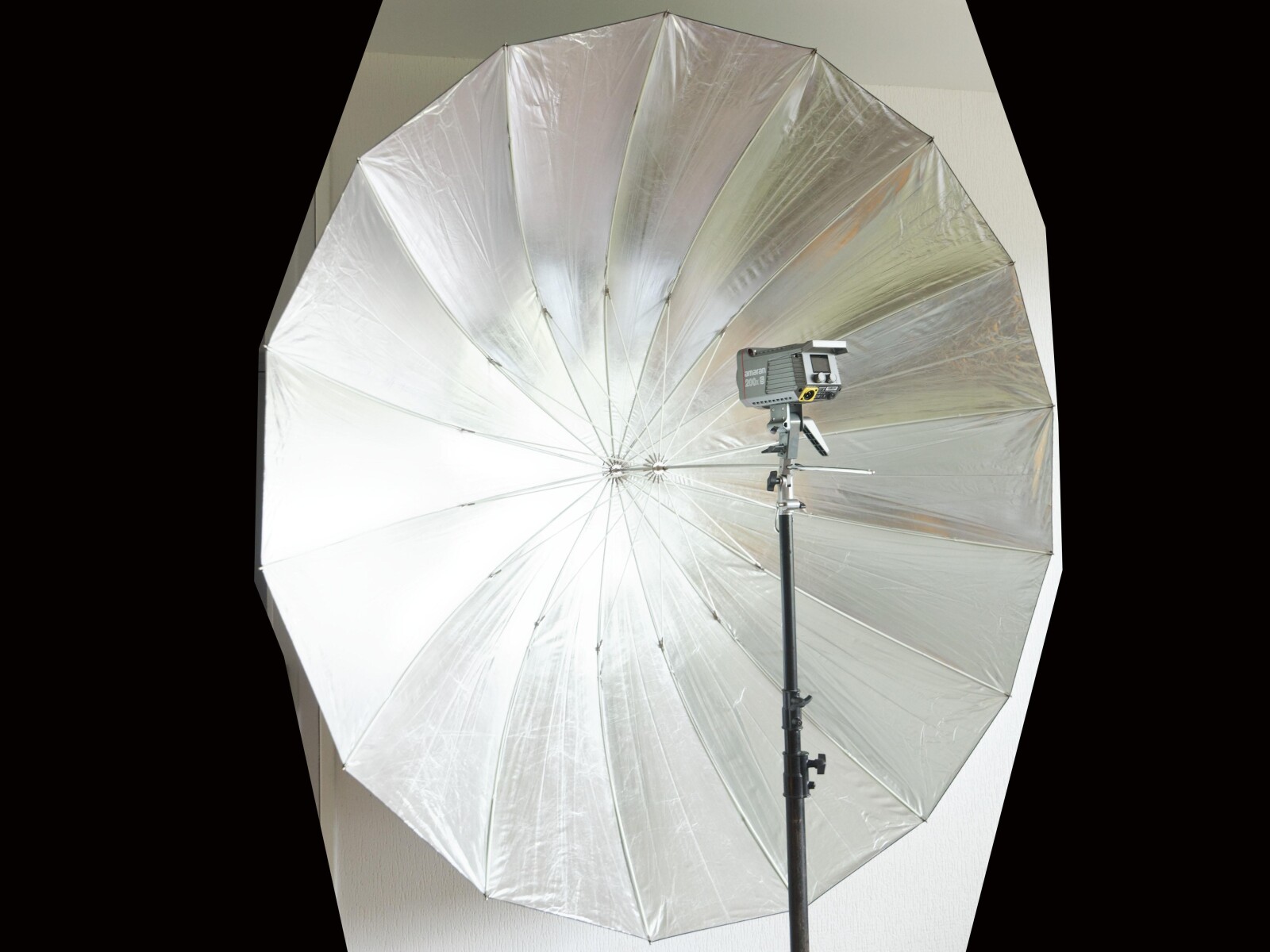 Parapluie 185 cm argent - Photo 1 sur 1