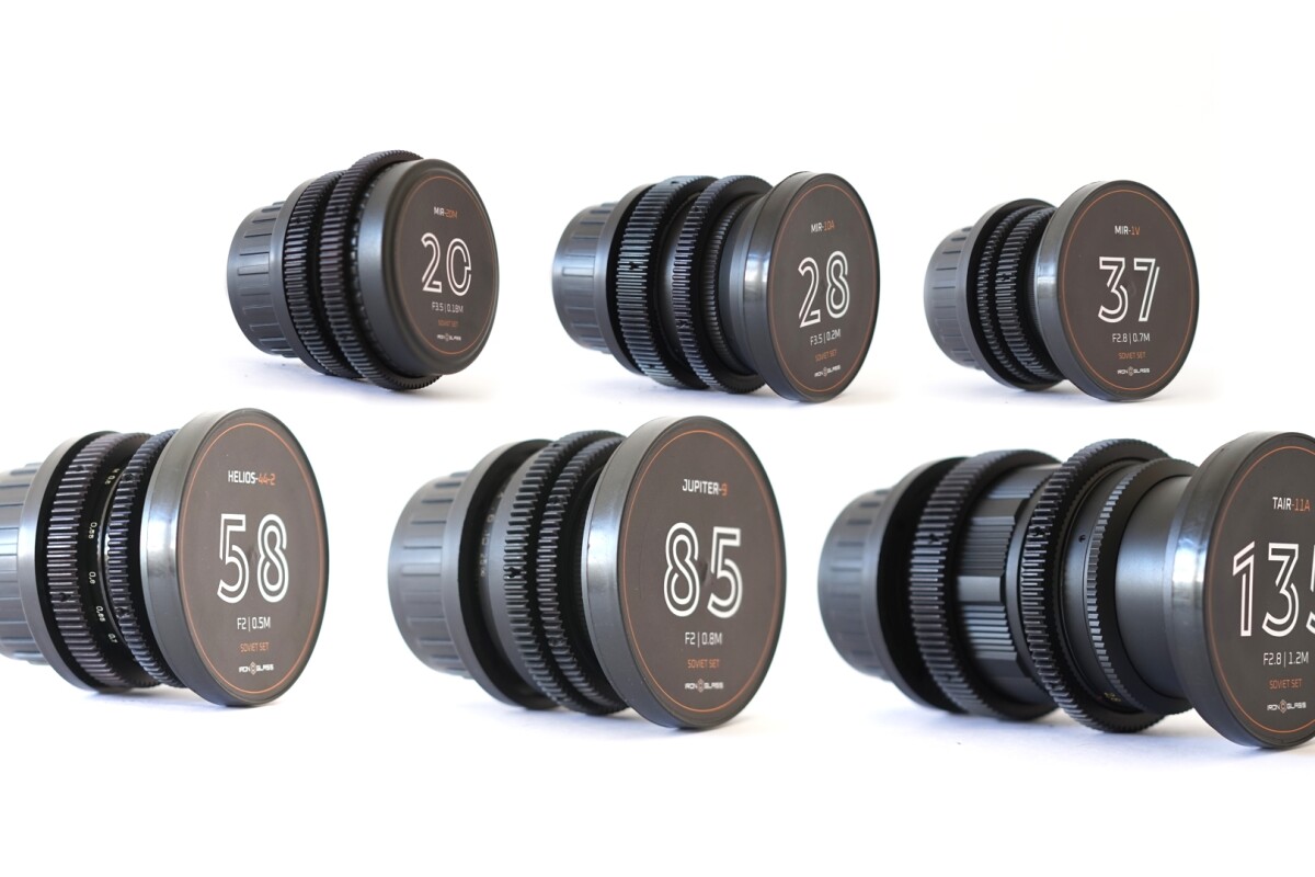 Location Iron Glass Adapters 37mm Mir-1V 58mm Helios 44-2 85mm Jupiter 9 Iron Glass Anamorphic Kit - Lightyshare