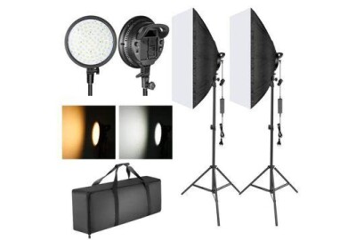 Location Kit éclairage Softbox 3200°K-5600°K – 2 x 48W réglable – 4 800 Lm