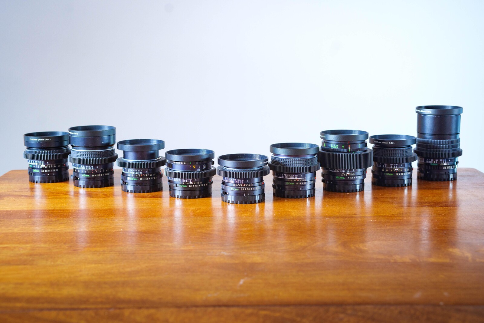 Série 9 optiques MAMIYA Sekor 645 C - Photo 1 sur 9