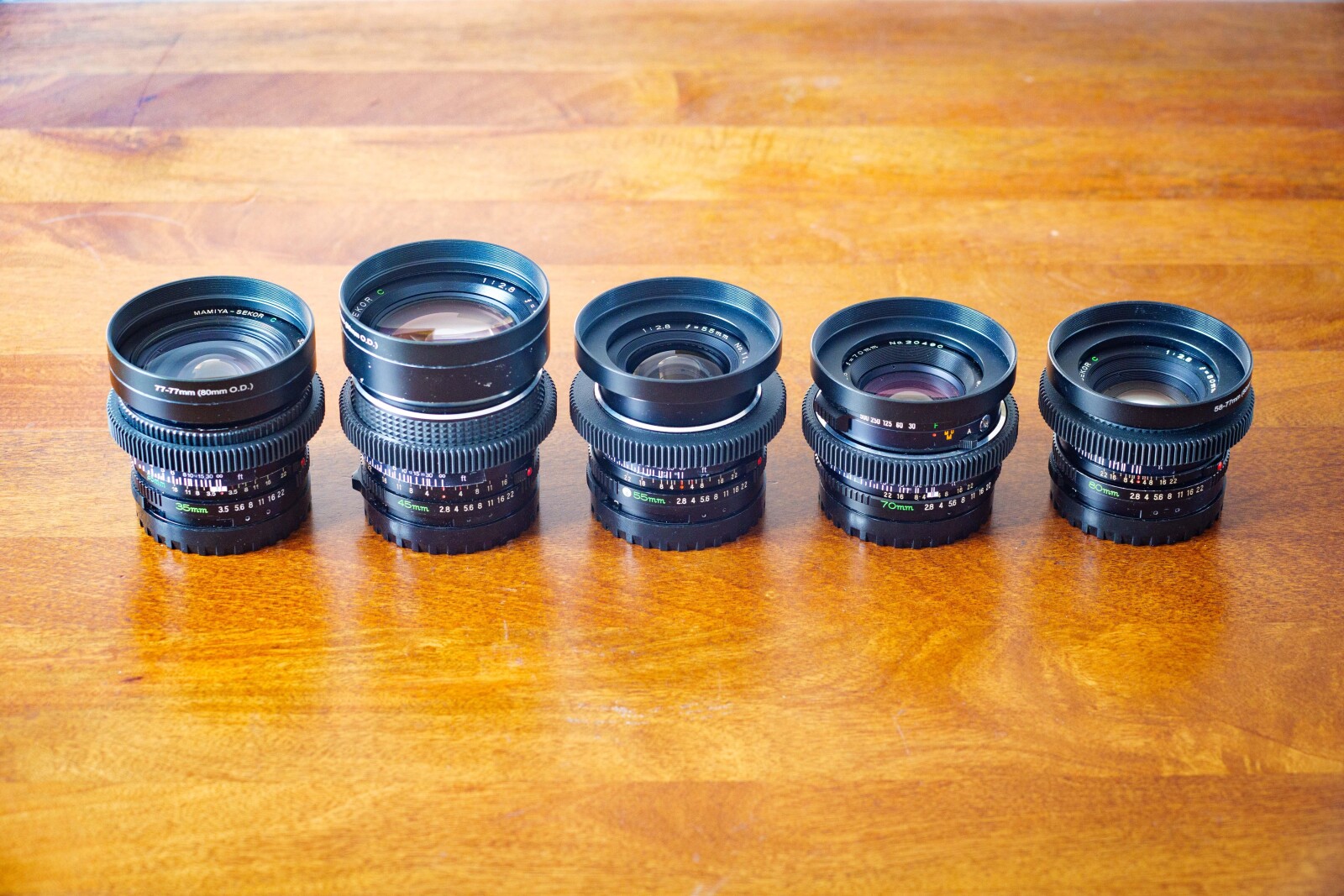 Série 9 optiques MAMIYA Sekor 645 C - Photo 2 sur 9