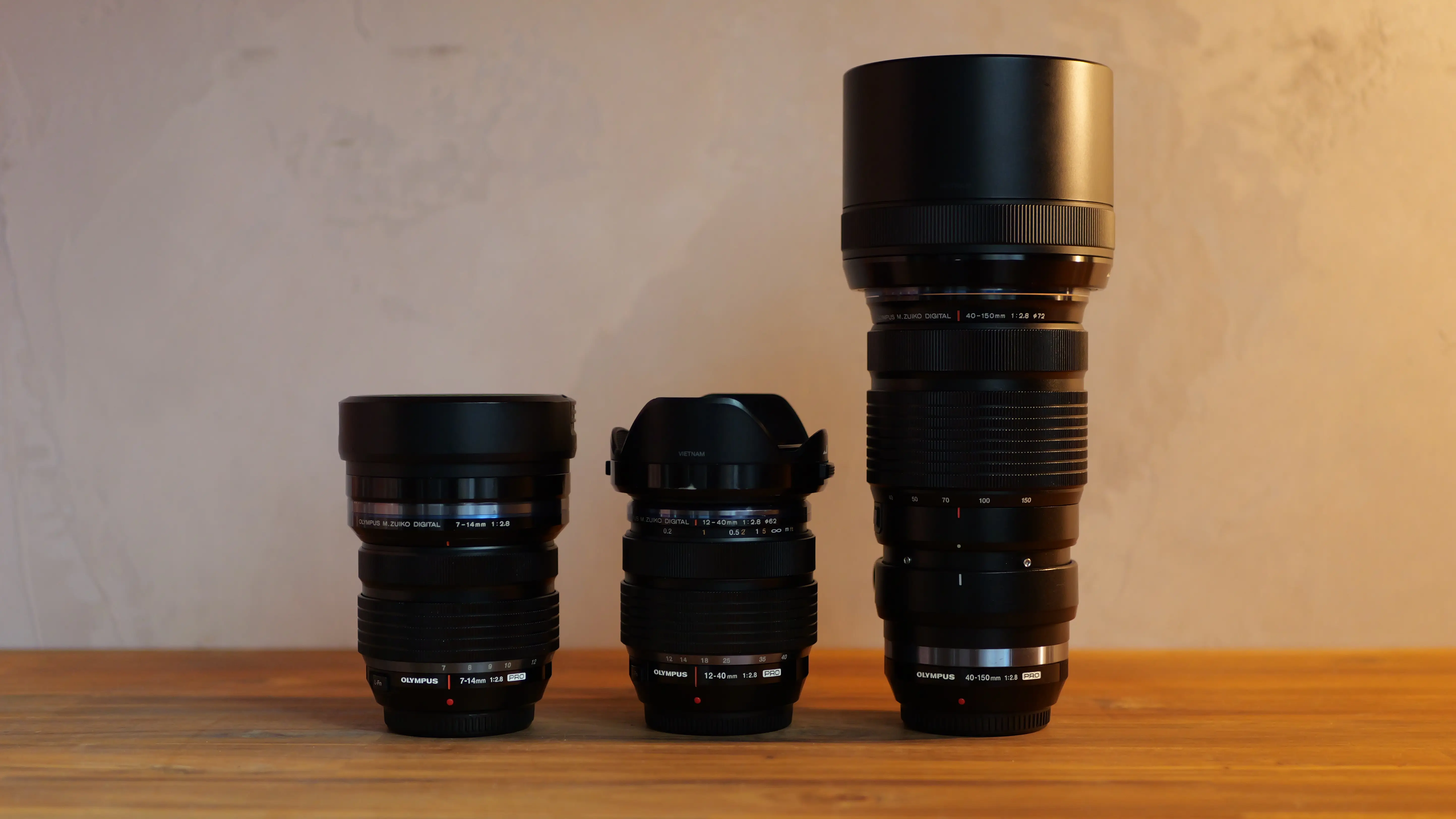 Olympus Série 3 Zooms 7-150mm F2.8