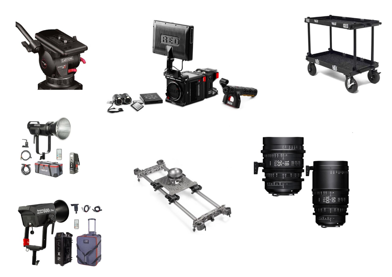 Pack - Techniciens équipés prêt à tourner (RED, LED Aputure, Tilta Slider...) - Photo 5 sur 5