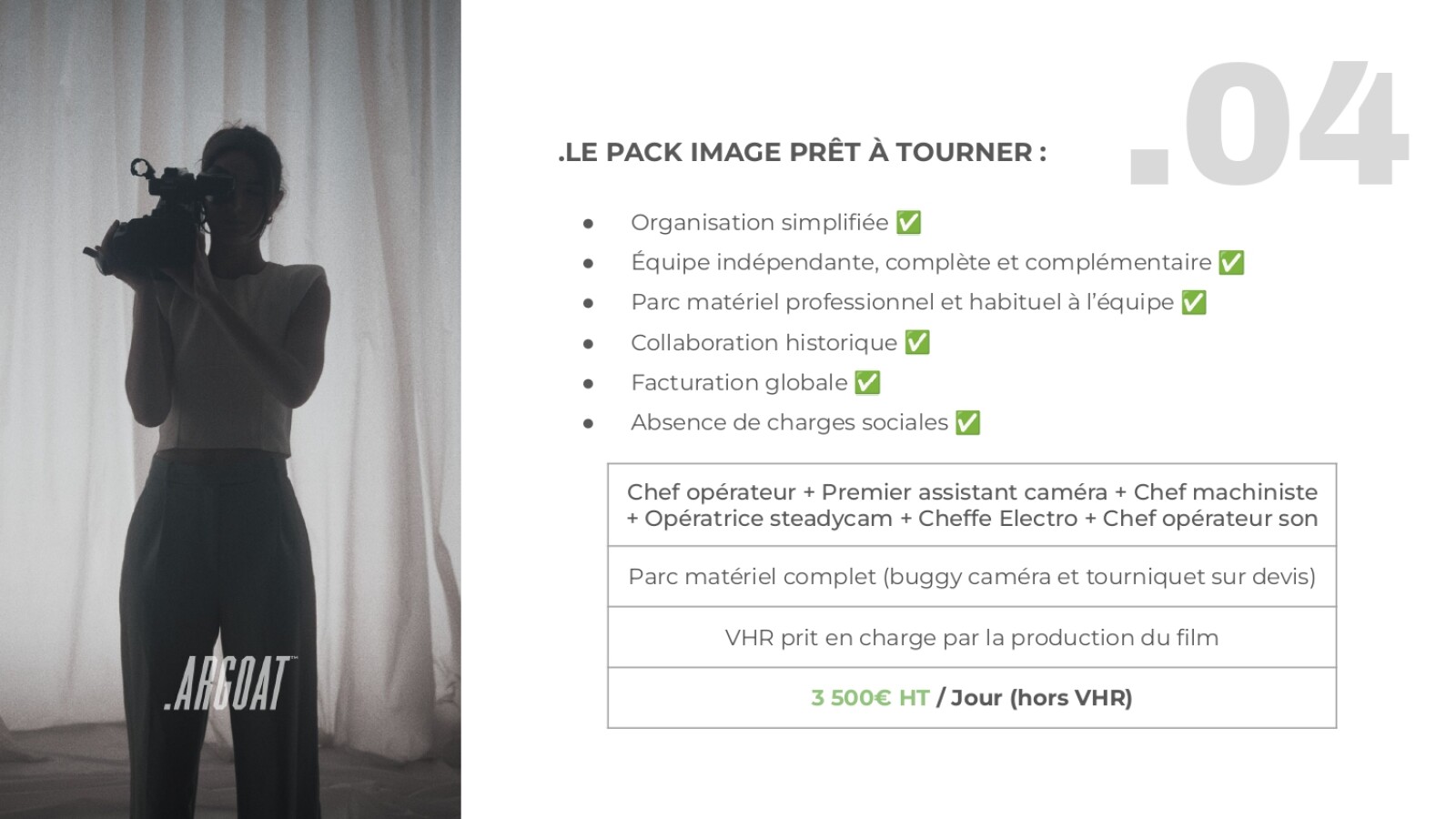 Pack - Techniciens équipés prêt à tourner (RED, LED Aputure, Tilta Slider...) - Photo 4 sur 5