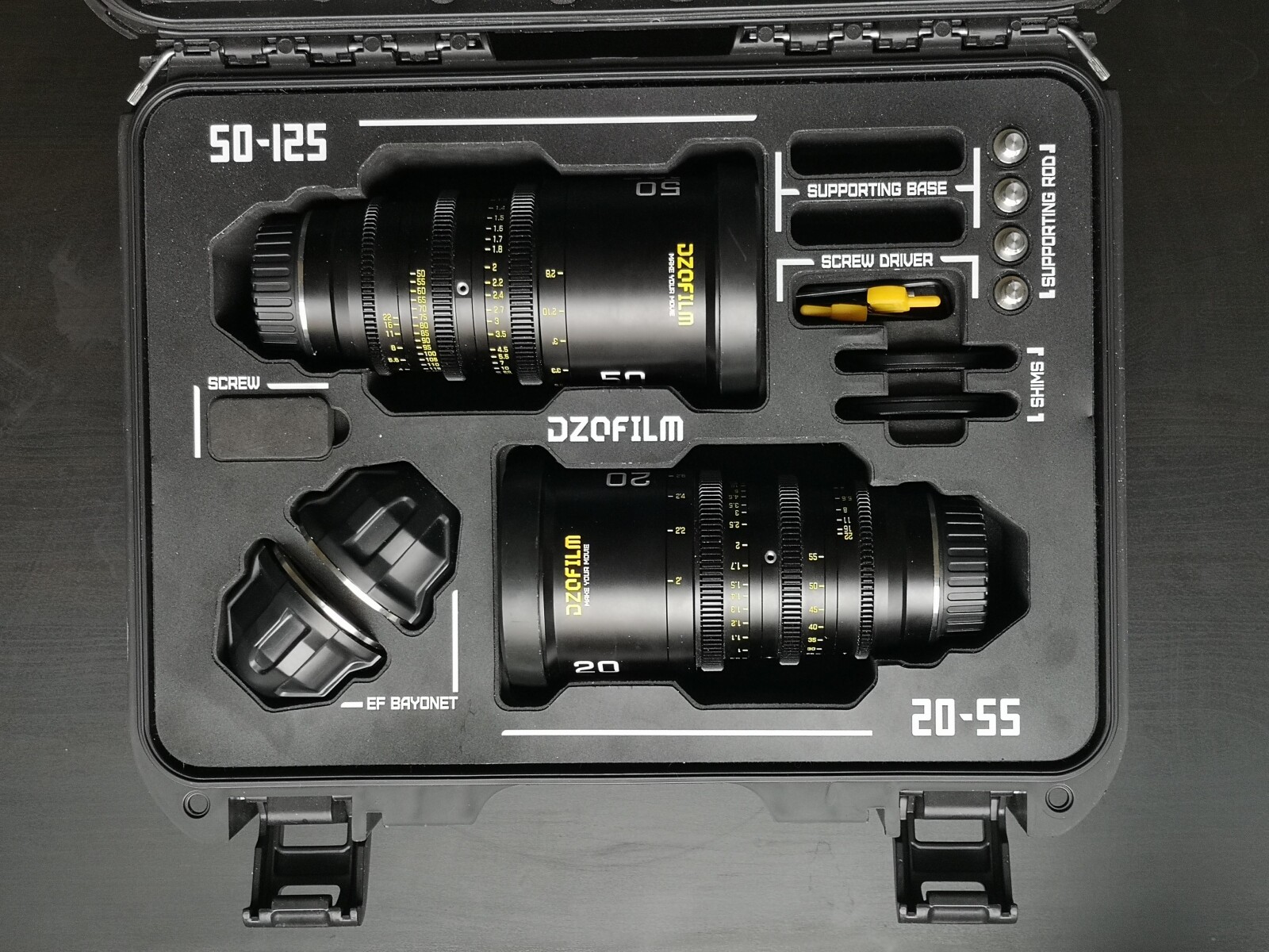 DZOFILM 20-55mm & 50-125mm T2.8 Pictor Zoom PL/EF - Photo 1 sur 3