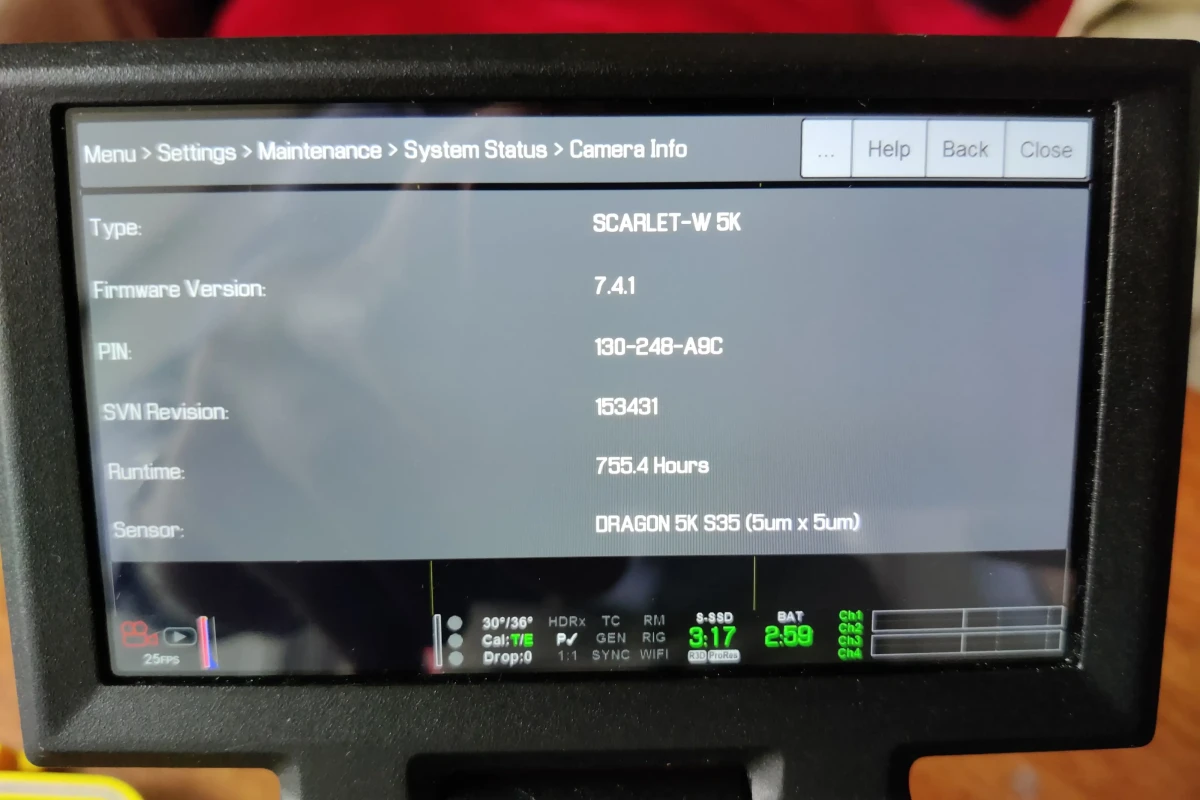 Location RED SCARLET-W DRAGON 5K - Lightyshare